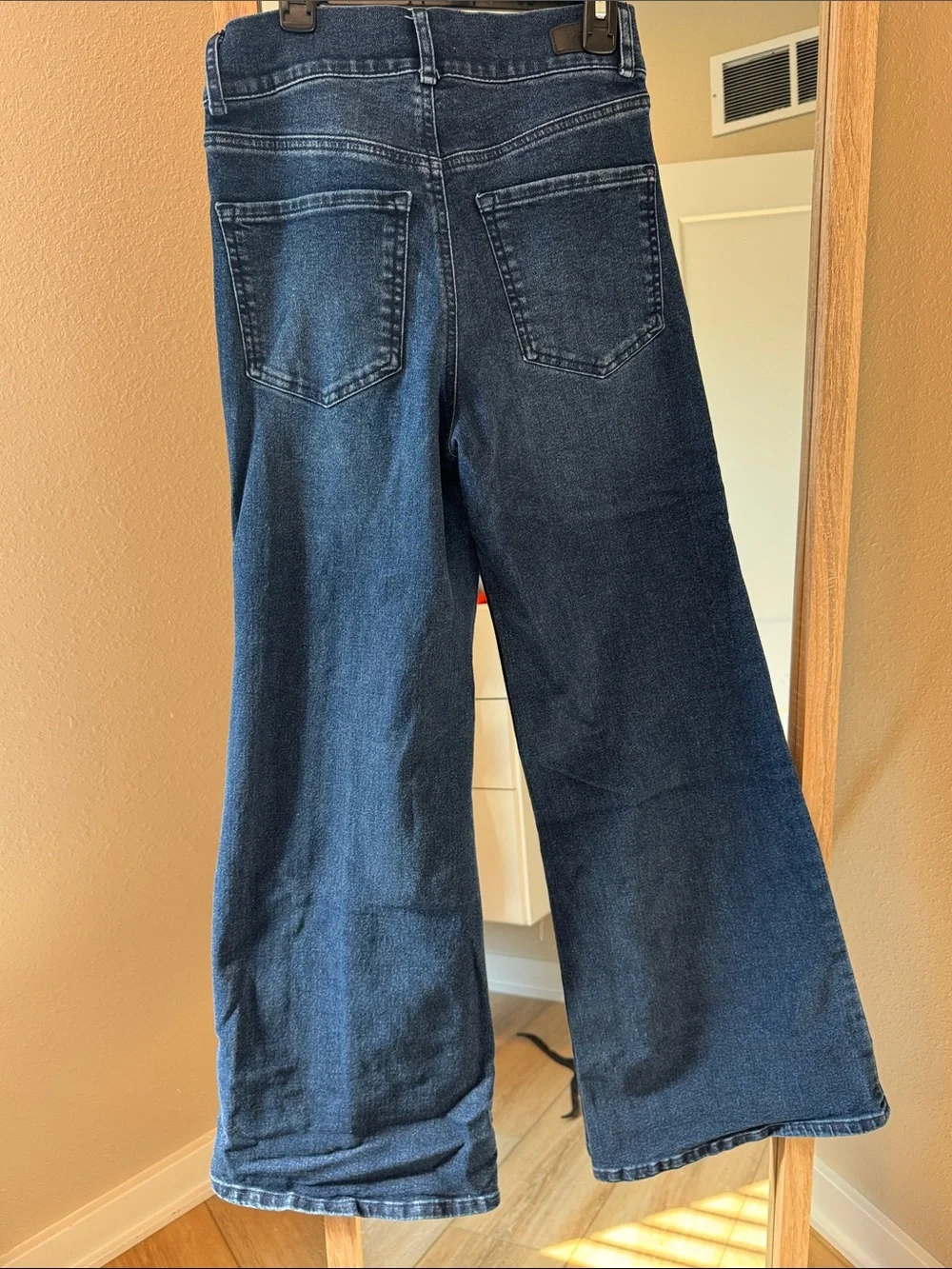sofia by sofia vergara Dark Blue High-Rise Wide-Leg Jeans